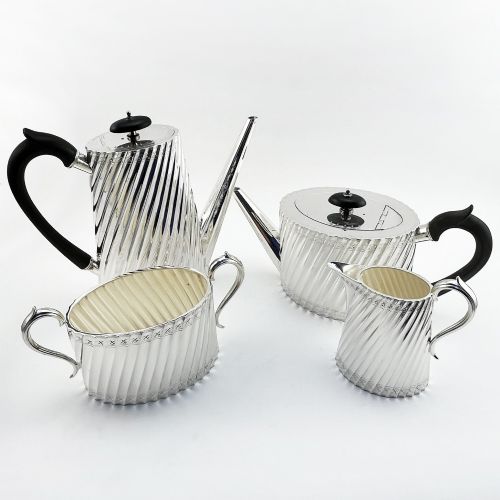 Victorian Four Piece Silver Plated Tea and Coffee Set
