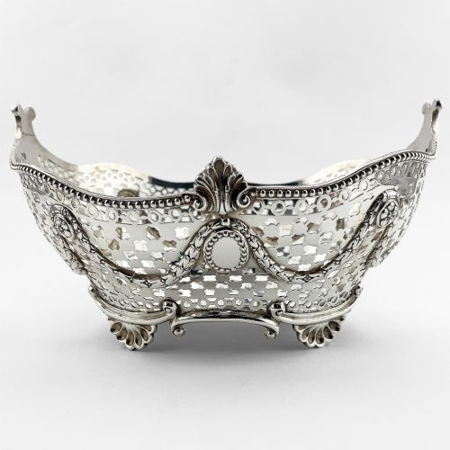 Good Gauge Sterling Silver Boat Shaped Bowl or Dish