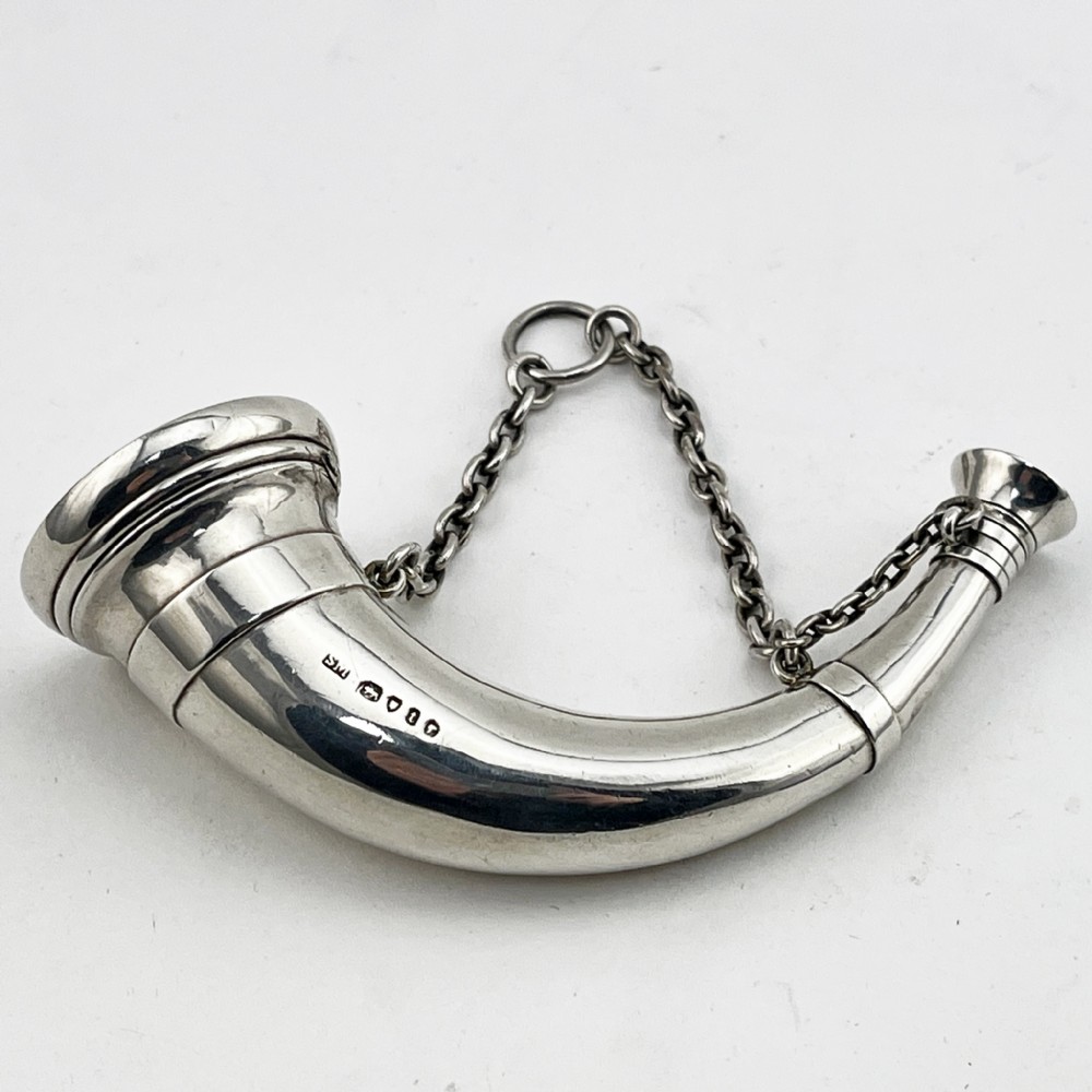 Sampson Mordan & Co Hunting Horn Vinaigrette or Scent Bottle