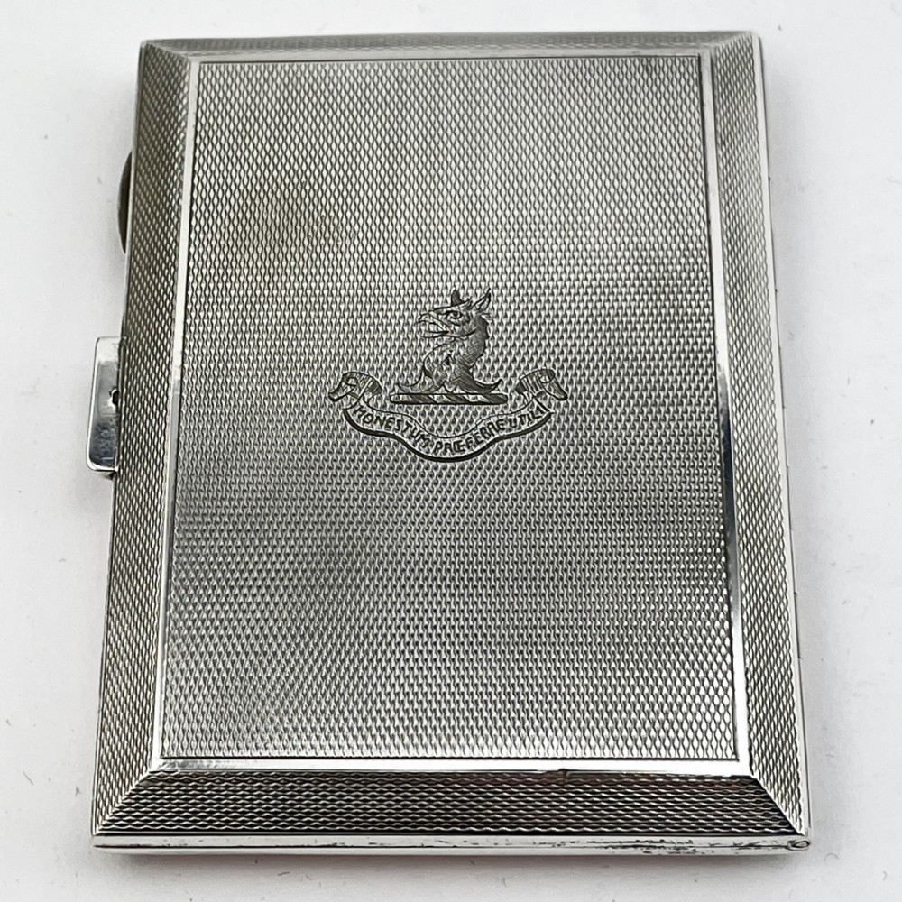 Pink Enamel Sterling Silver Card or Cheroot Case View II