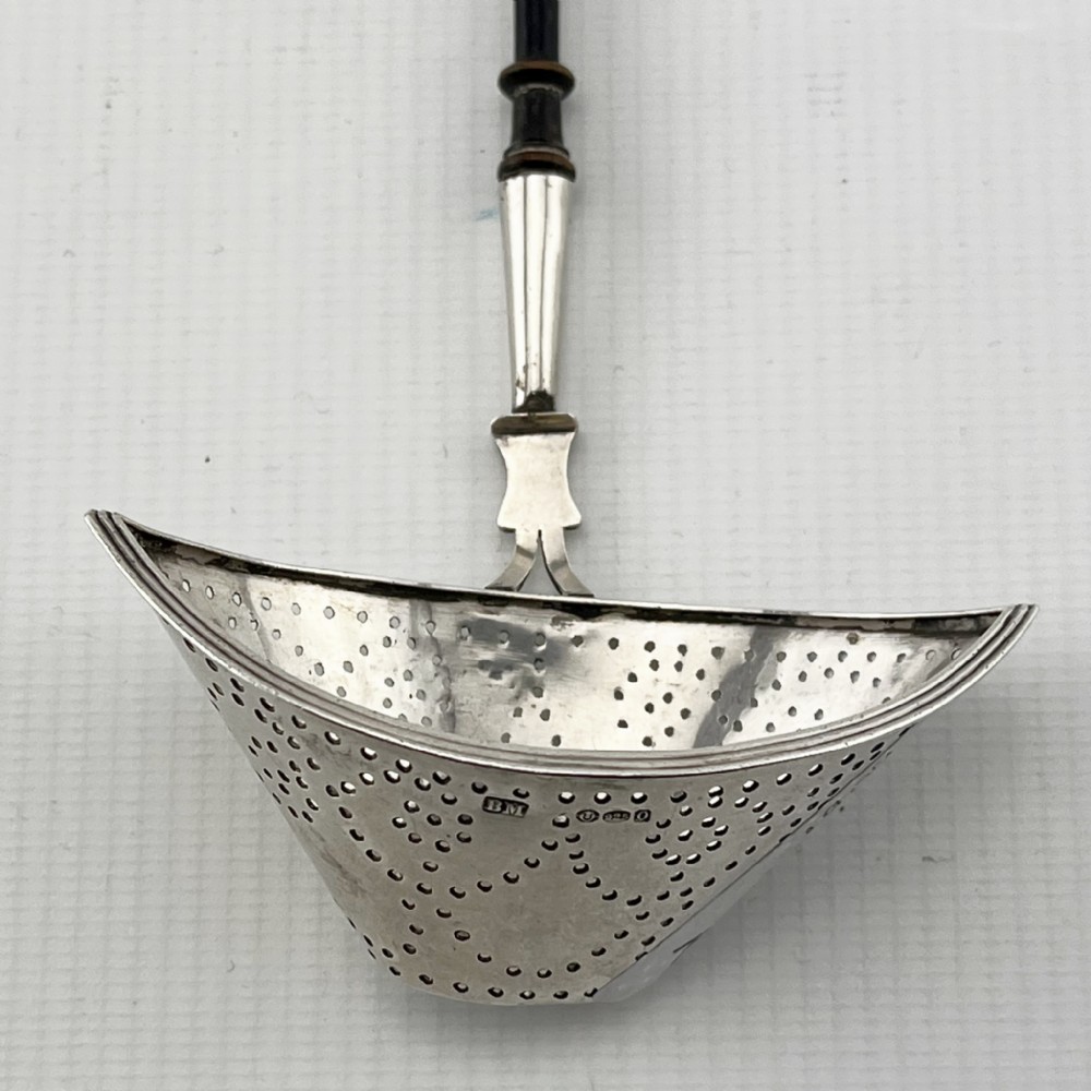 Dutch Bernard Muller Sterling Silver Tea Strainer View II