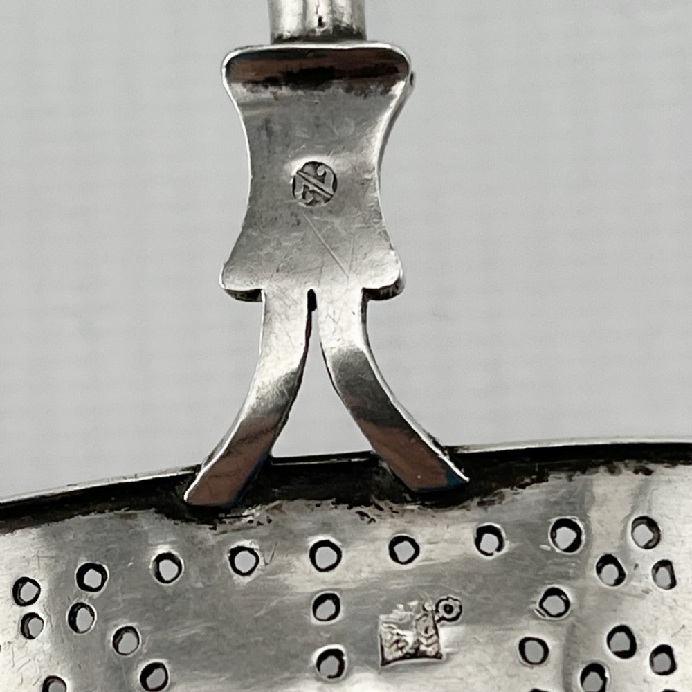 Dutch Bernard Muller Sterling Silver Tea Strainer View V