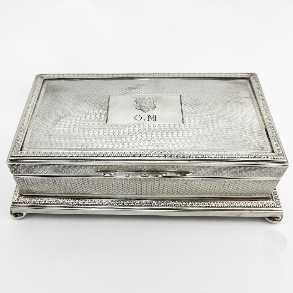 Good Quality Sterling Silver Cigarette or Trinket Box