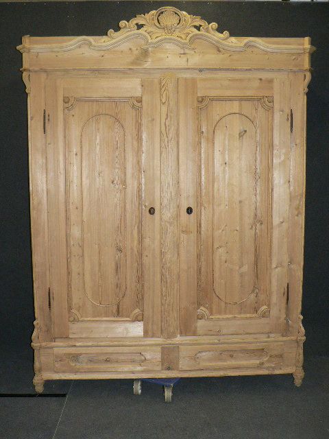 Large Antique Pine Wardrobe