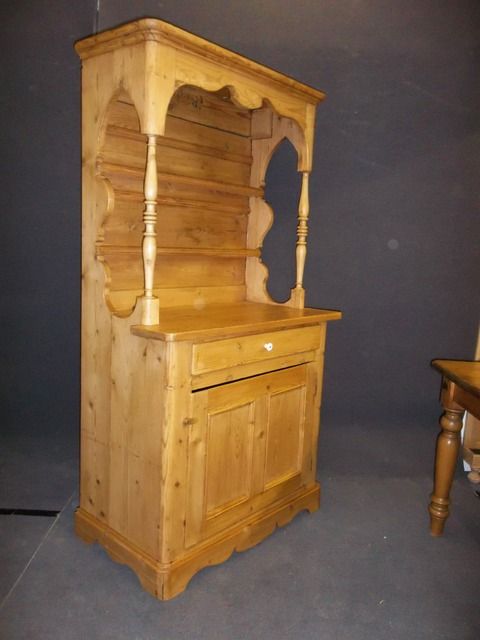 Antique Pine Dresser/plate Rack