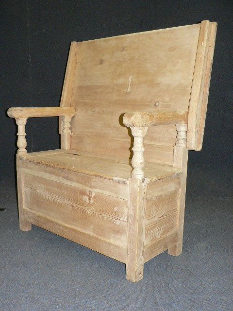 Antique Pine Monks' Bench/table