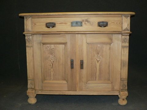 Antique Pine Dresser Base/cupboard