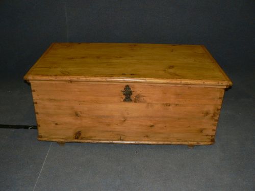 Very Large Antique Pine Blanket Box