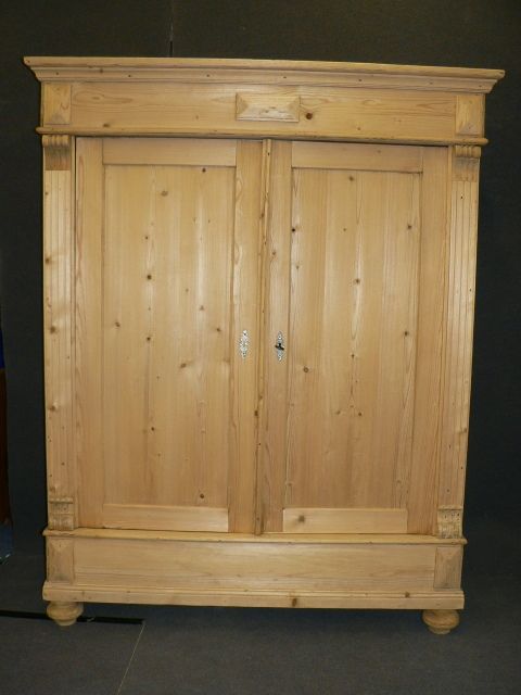Large Antique Pine Linen Press