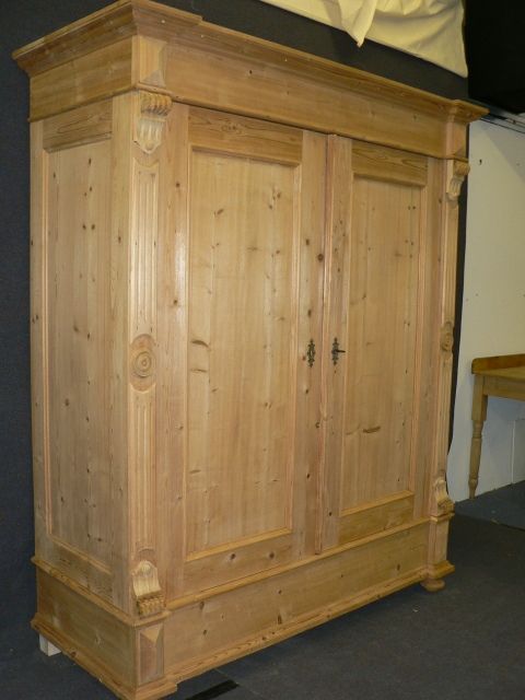 Large Antique Pine Wardrobe