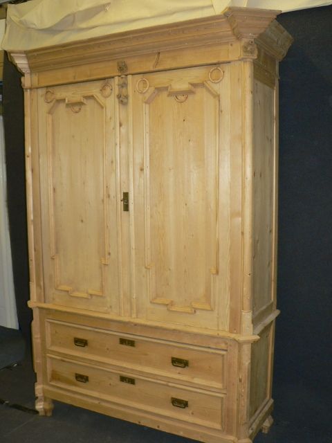 Antique Pine Linen Press