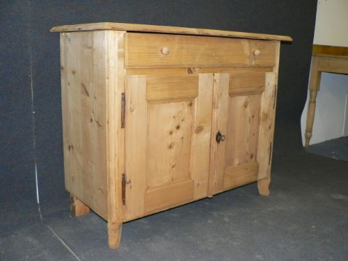 Antique Pine Dresser Base - Cupboard