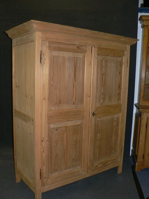 Small Antique Pine Wardrobe