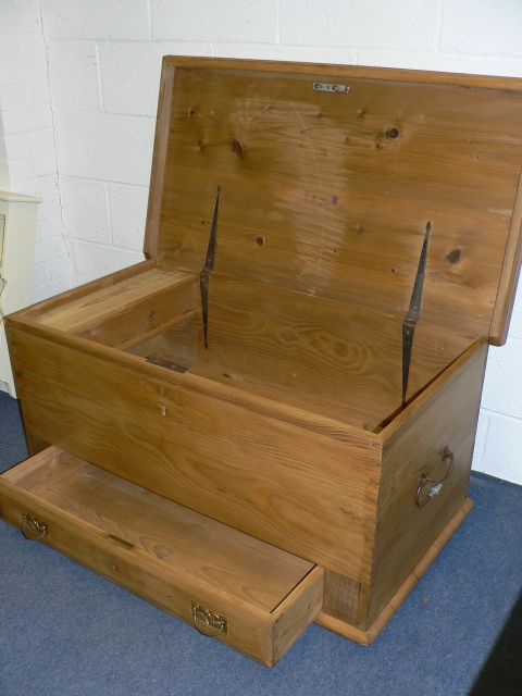 Antique Pine Mule Chest