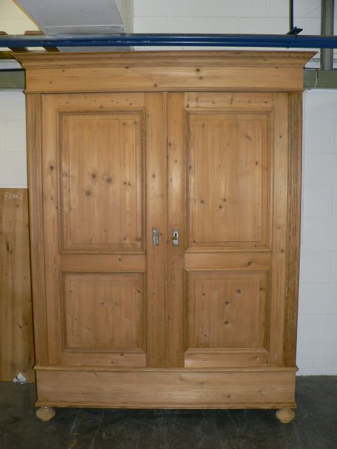 Antique Pine Wardrobe.