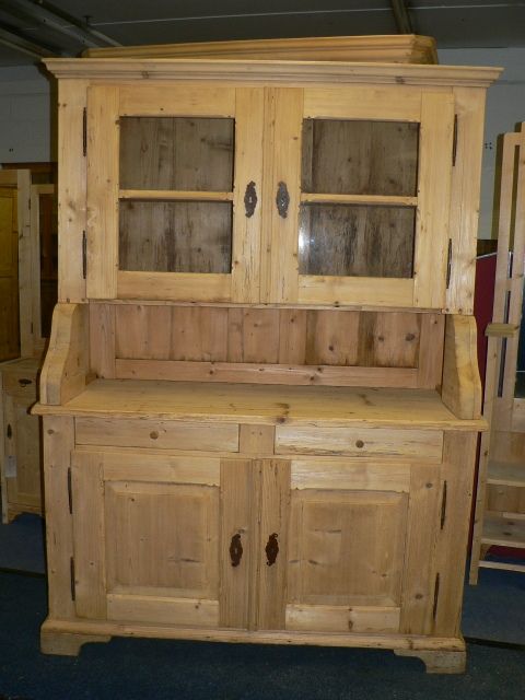 Large Antique Partly Glazed Dresser.