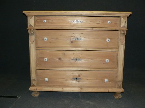 Large Antique Pine Chest of Drawers