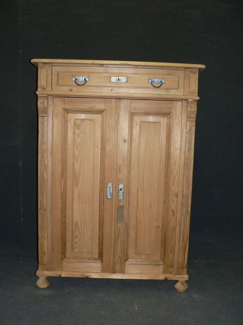 Antique Pine Cupboard with Top Drawer.