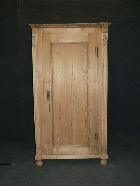 Antique Pine Shelved Cupboard.