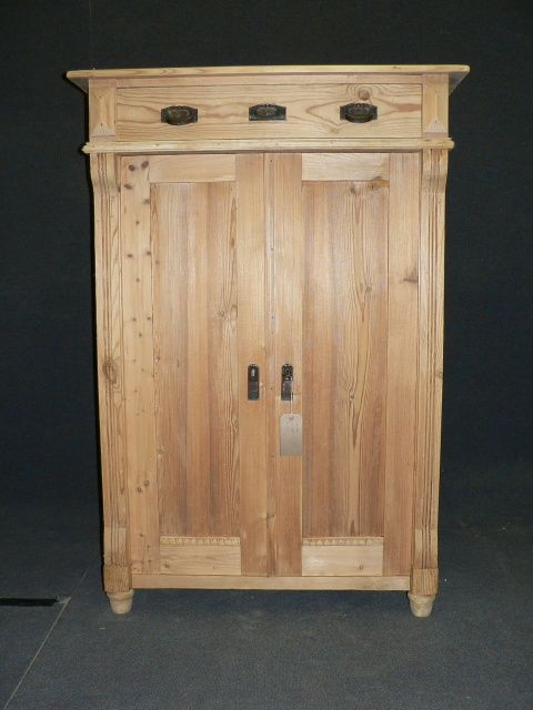 Antique Pine Cupboard with Top Drawer