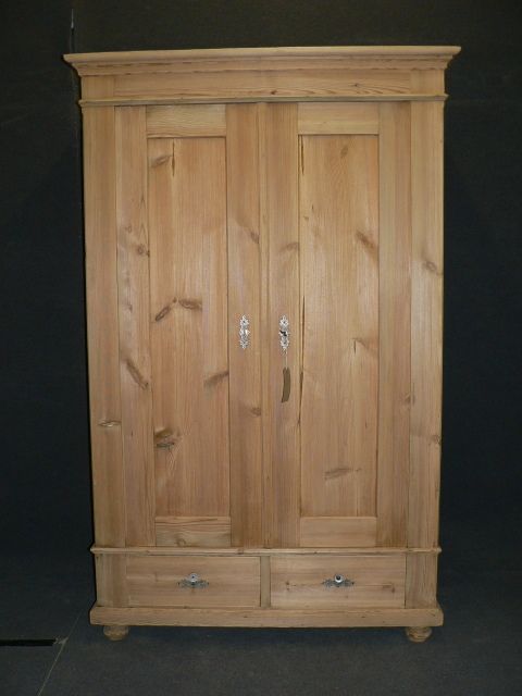 Small Old Pine Wardrobe.