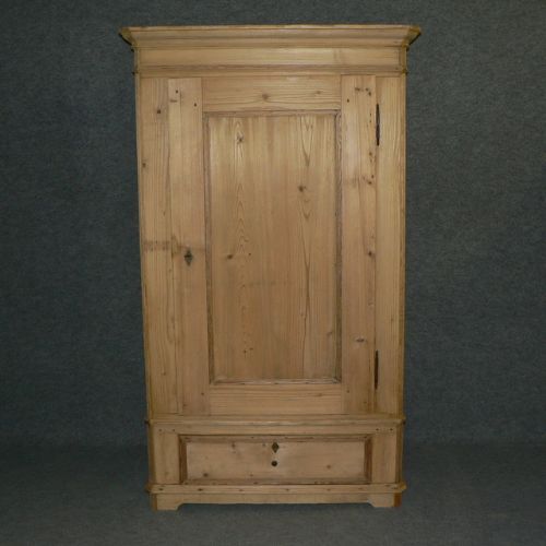 Small Antique Pine Wardrobe Which Dismantles