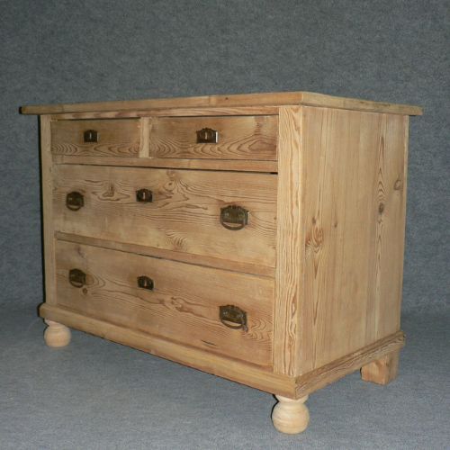 Small Antique Pine Chest of Drawers