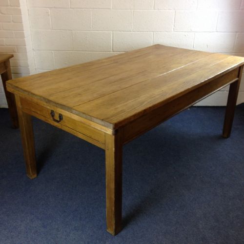 Old 6' Pine Table with 2 Drawers