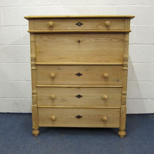 Antique Pine Secretaire