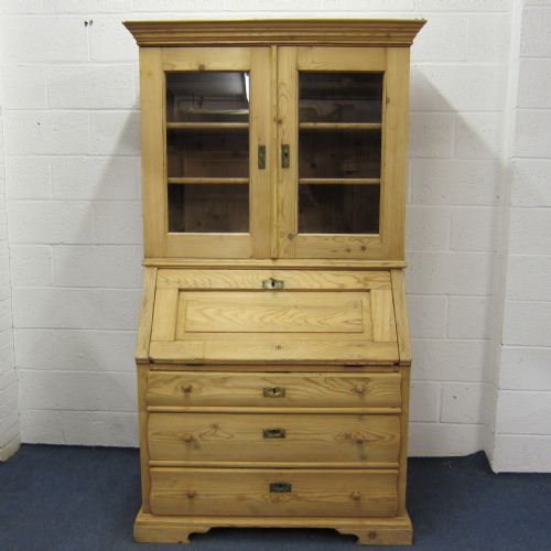 Large Antique Pine Secretaire