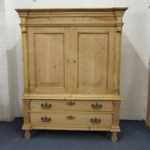 Antique Pine Linen Press