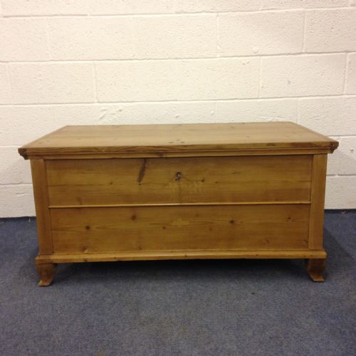 Large Antique Pine Blanket Box
