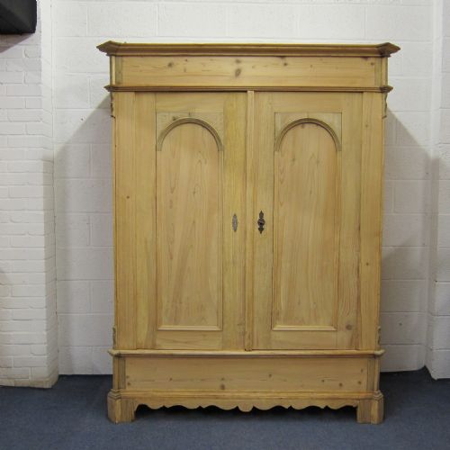 Stunning Large Antique Pine Wardrobe - Dismantles for Delivery