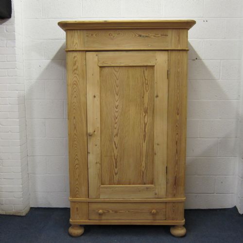 Large Old Pine Wardrobe