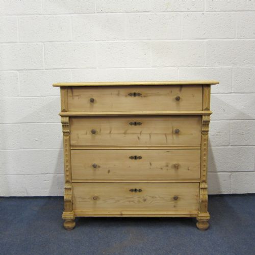 Large Antique Pine Chest of Drawers