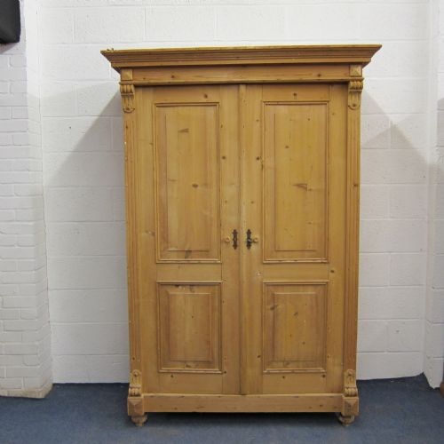 Large Old Pine Cupboard with Shelves - Dismantles