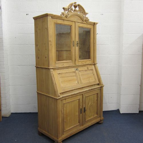 fig 1. Large 19th Century Pine Secretaire