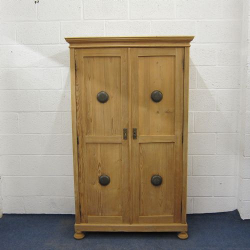 Large Old Pine Cupboard - Children's Wardrobe