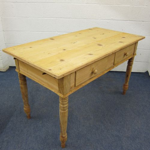 Old Pine Table with 2 Drawers 57" X 29"