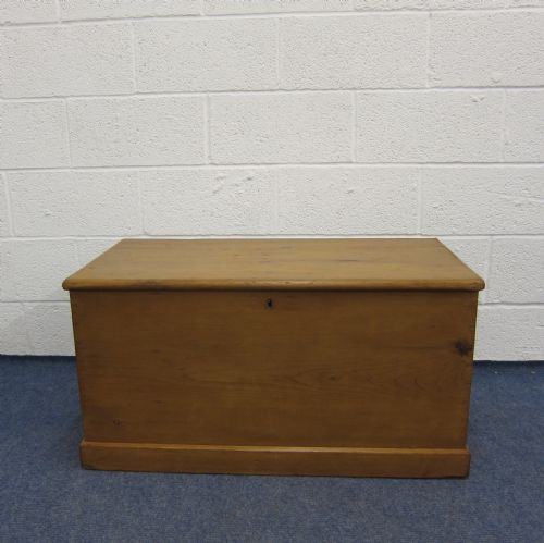 Large Victorian Pine Blanket Box