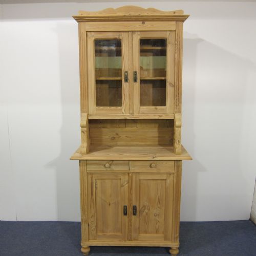 Tall Slim Antique Pine Dresser