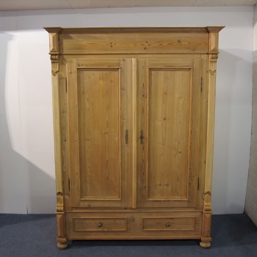 Old Pine Double Pine Wardrobe (Dismantles)