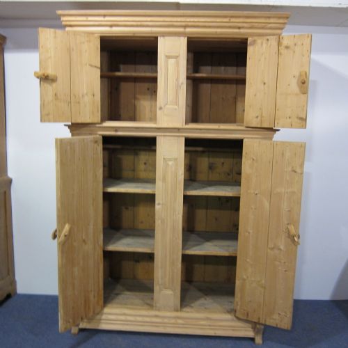 fig 1. Large very old pine cupboard