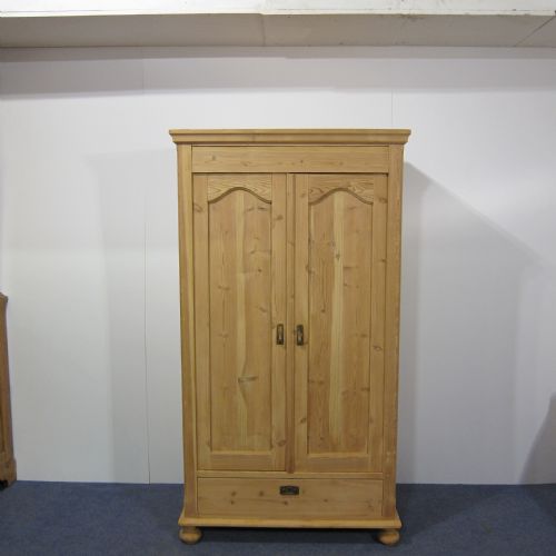 A Large Danish Antique Pine Cupboard with a Bottom Drawer