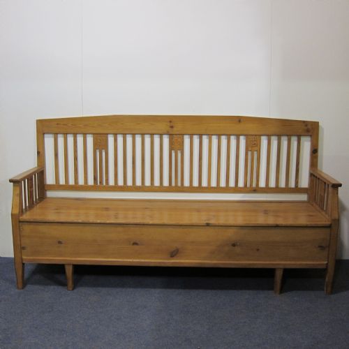 Large Antique Pine Bench