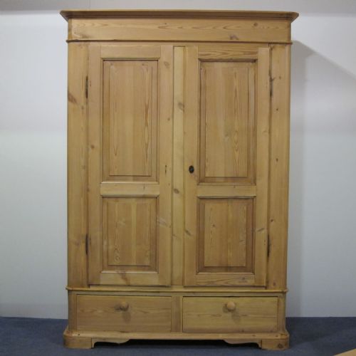 Lovely Old Pine Wardrobe with Drawers (Dismantles)