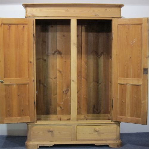 fig 1. Lovely old pine wardrobe with drawers (dismantles)
