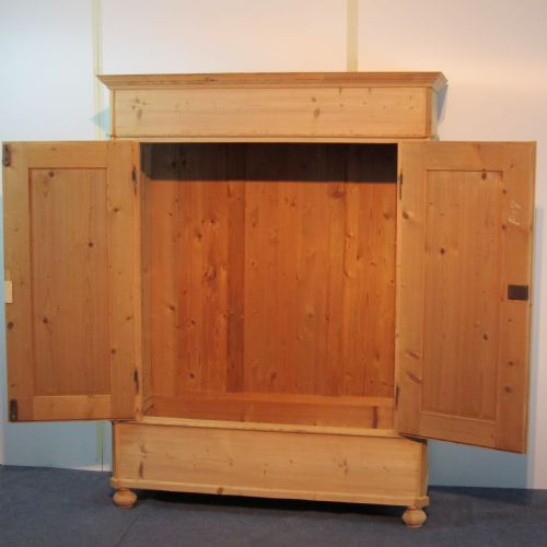fig 1. Old pine double wardrobe - dismantles