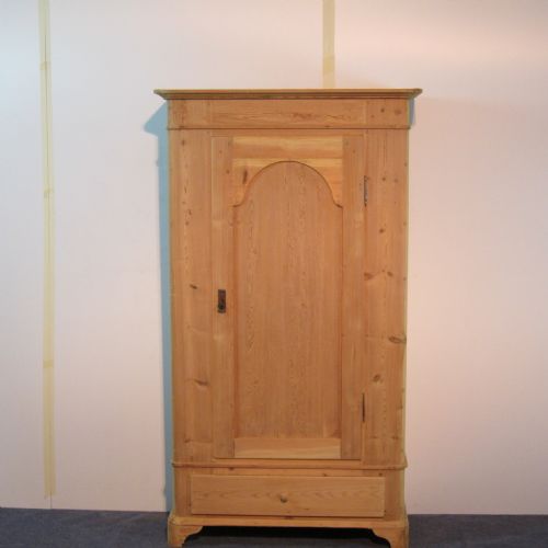 Tall Slim Old Pine Cupboard - Single Door
