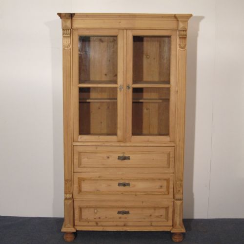 Large Solid Antique Glazed Cabinet C.1910